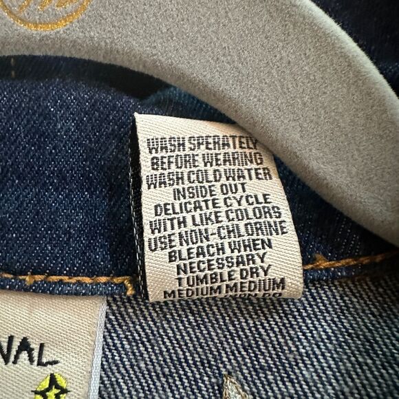 ORIGINAL ANTTHONY Jacket Womens L Dark Denim Western Floral Embroidery Vintage - Picture 8 of 11